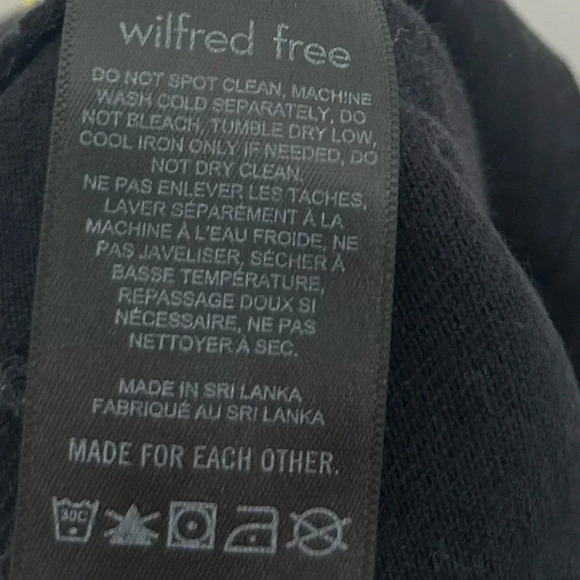 Aritzia Wilfred Free Jeans Womens Size 12 Black Modern Cargo Twill High Rise - Picture 11 of 12